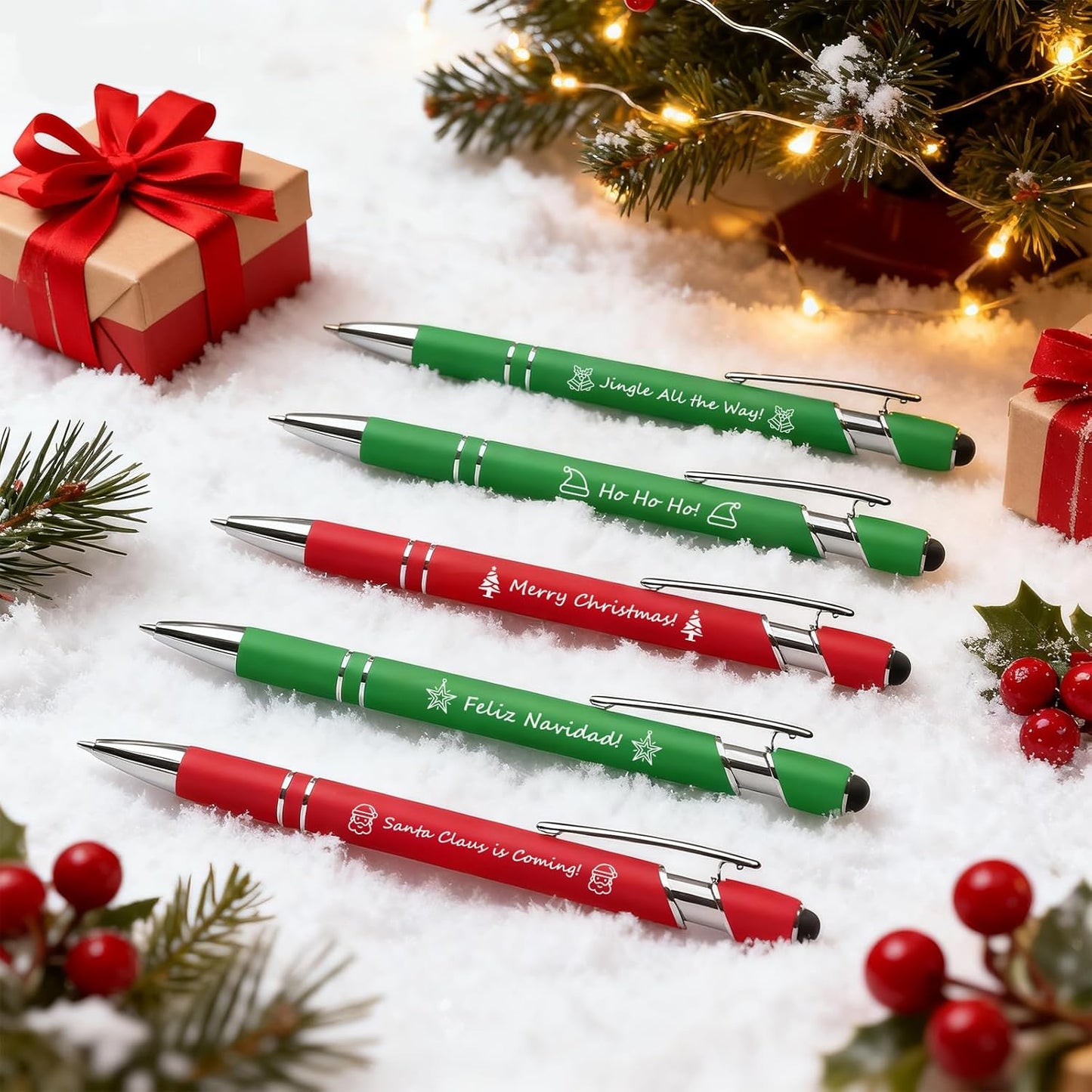 Father's Day Pen Set Gift Box - 12 Pack Black Ink Ballpoint Pens with Inspirational Quotes Fun Novelty Pens Perfect Birthday Retirement Gift for Dad Papa Father
