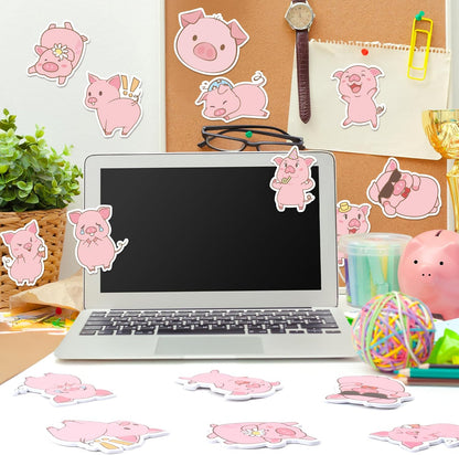 CJiangpo 30Pcs Marshmallow Sticky Notes Pads, 600 Sheets Cute Self Stick Notepad Memo Pads Funny Cartoon Page Marker Classroom Rewards Camping Themed Gift