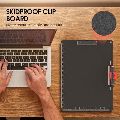 Clipboards with Pen Holder A3 Size 11 x 17 Inch Aluminum Protection Edge Clip Board for Classrooms, Offices, School, Doctor, Coaches [Upgraded Clip] (1 Pack)
