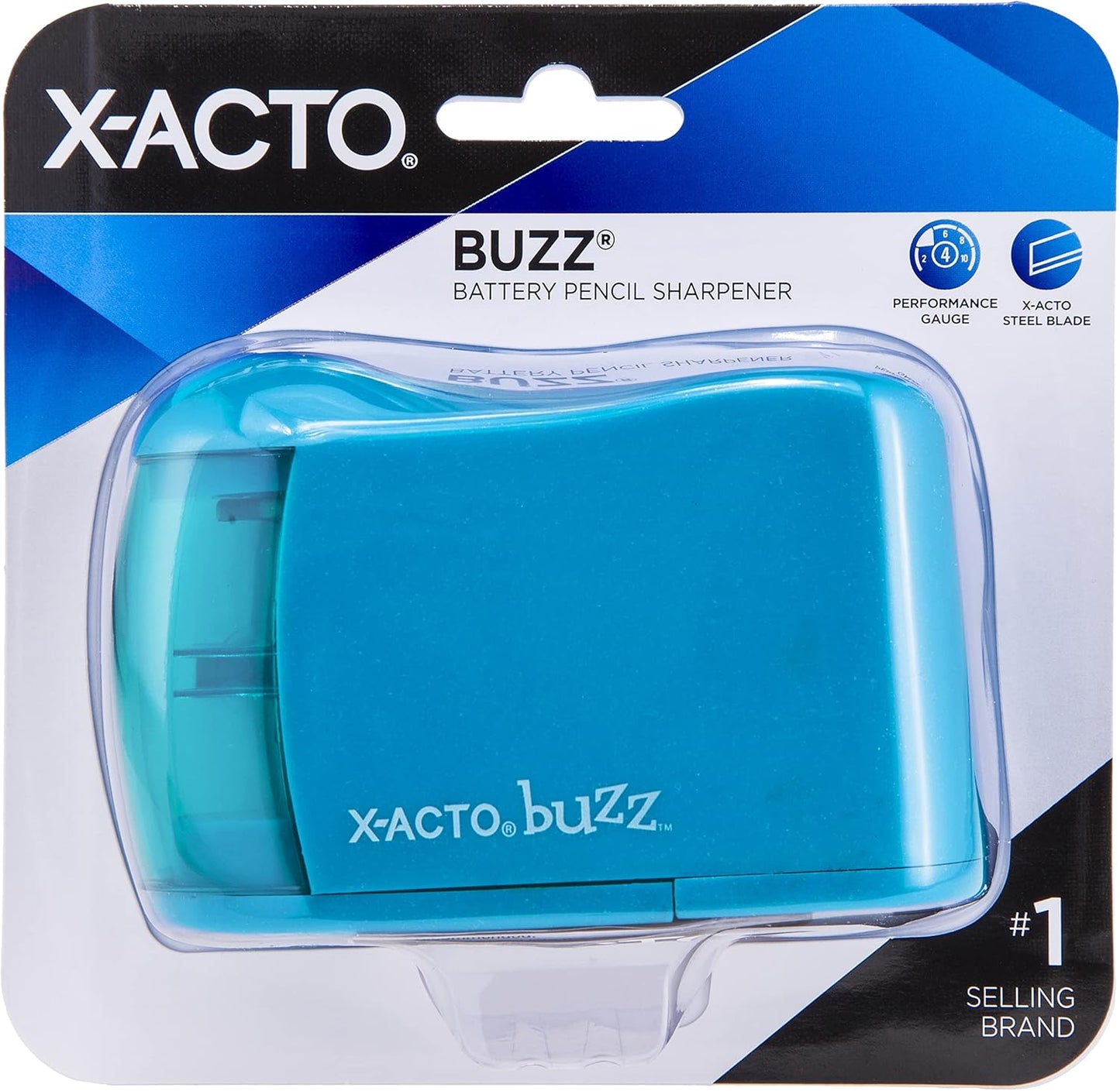 X-ACTO Buzz Battery Pencil Sharpener, Assorted Colors, 1 Count - Back to School, Teacher, Classroom Supplies