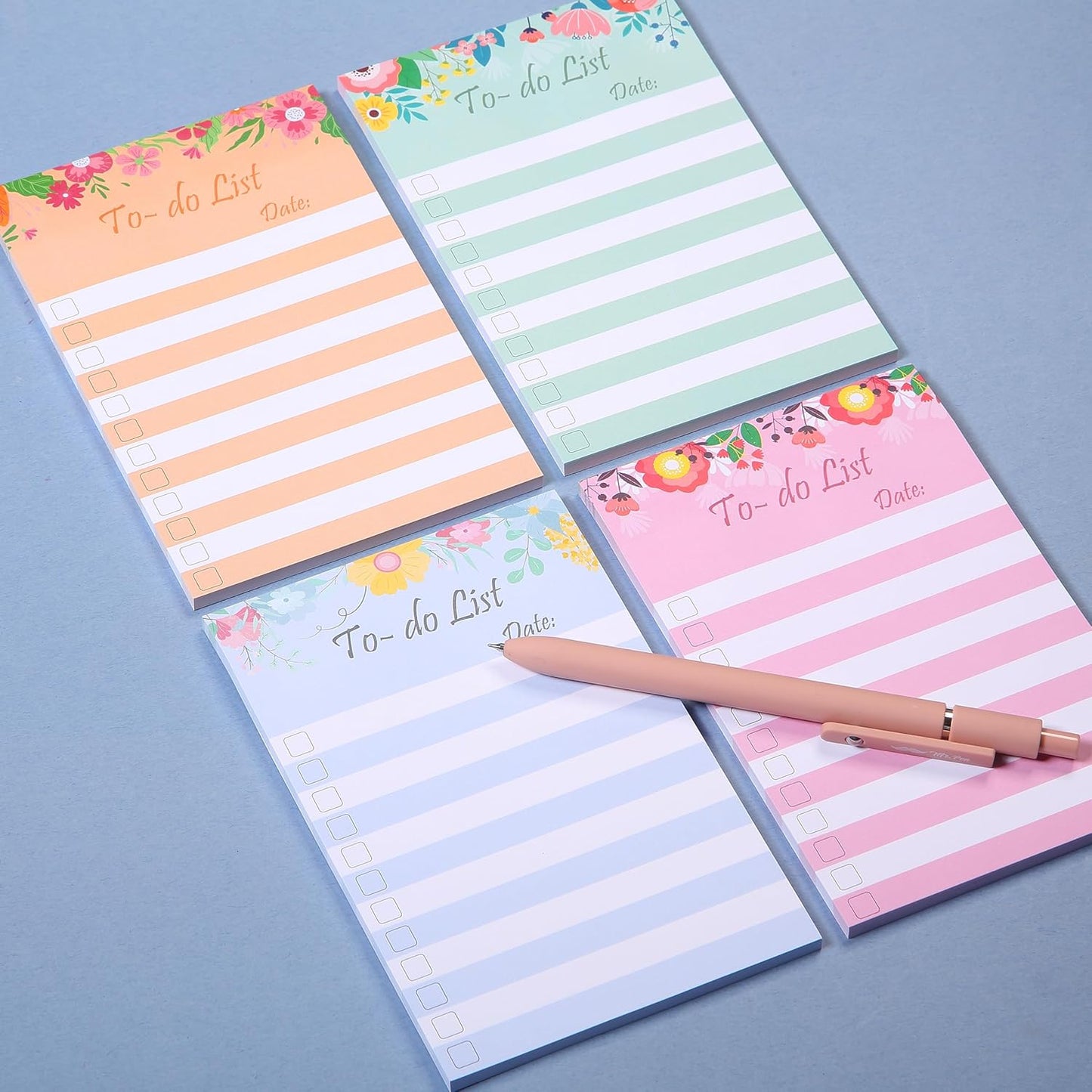 Mr. Pen To Do List Sticky Notes, 4" x 6", 200 Sheets, Floral Style, To Do List Notepad