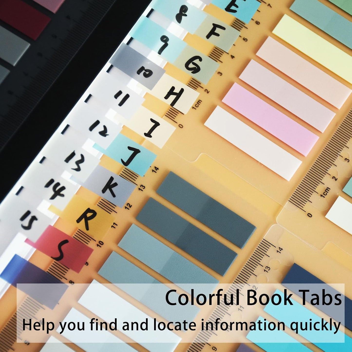YOUDEFUL 1600pcs Translucent Sticky Note Tabs, Morandi Page Markers for Annotating Books,Repositionable Book Flags Tabs Strip with Binders, Clear Sticky Notes,Page Tabs,Index Tabs