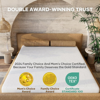 OhGeni 100% Waterproof Queen Size Mattress Protector,Soft Mattress Pad, Cooling Breathable Fitted Sheets,Washable Bed Cover,Non-Slip Deep Pocket,Noiseless for Bedroom