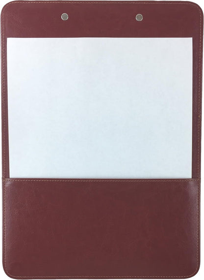 Trade Quest Clipboard Faux Leather Single (Chestnut Brown)
