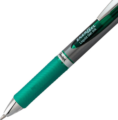 Pentel EnerGel RTX Retractable Liquid Gel Pen, (1.0mm), Bold Line, Metal Tip, Black Ink, Pack of 3 (BL80BP3A)