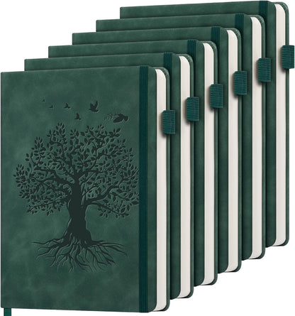 Lined Journal Notebook for Women Men, A5 Hardcover Leather Journals for Writing, 200 Pages Thick Paper, Daily Journal Notebook for Work, School, Note Taking, Business, Travel, College Ruled