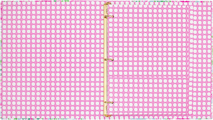 Lilly Pulitzer Cute 3-Ring Binder with Pockets and 3 Tab Dividers, Thin Aesthetic Binder (0.75" Metal Rings), Leaf it Wild