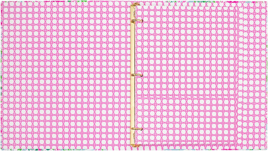 Lilly Pulitzer Cute 3-Ring Binder with Pockets and 3 Tab Dividers, Thin Aesthetic Binder (0.75" Metal Rings), Leaf it Wild