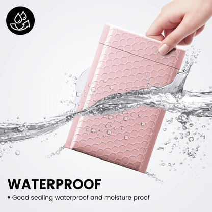 Fuxury Black Bubble Mailers 4x8" 200 Pack Waterproof Padded Envelopes Self Seal Bubble Envelopes Usable Size 4x7" Padded Mailers for Small Business Shipping Envelope Mailers