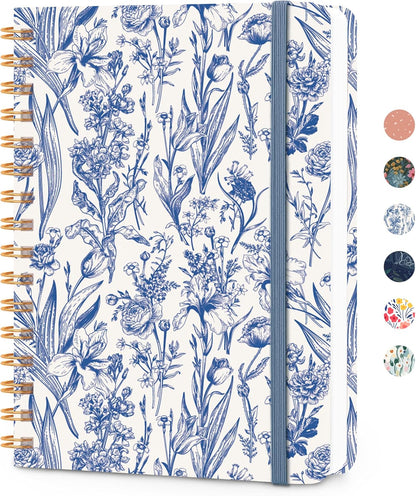 CICPAP Lined Spiral Journal Notebook, A5 College Ruled Notebook for Journaling, Note-Taking, and Daily Planning, Durable Hardcover with an Elegant Design, Purple