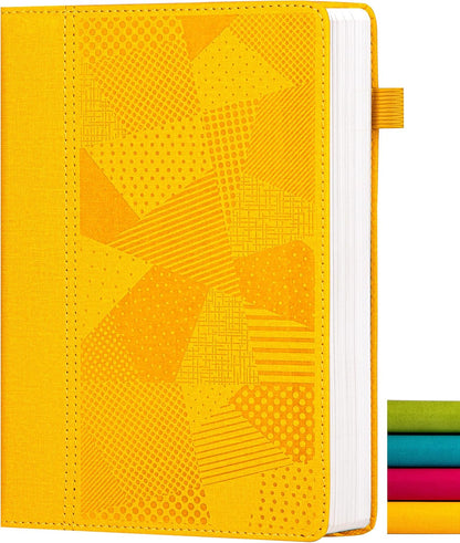 Yoment Lined Journal Notebook for Women, A5 Hardcover Leather Journal for Writing, 260 Pages 100 GSM Thick Paper, College Ruled Notebook for Work, School, Office, 5.7" x 8.3"Green