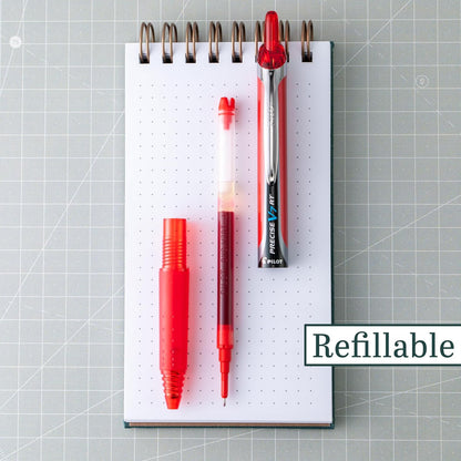 PILOT Precise V7 RT Refillable & Retractable Liquid Ink Rolling Ball Pens, Fine Point (0.7mm) Black Ink, 12-Pack (26067)