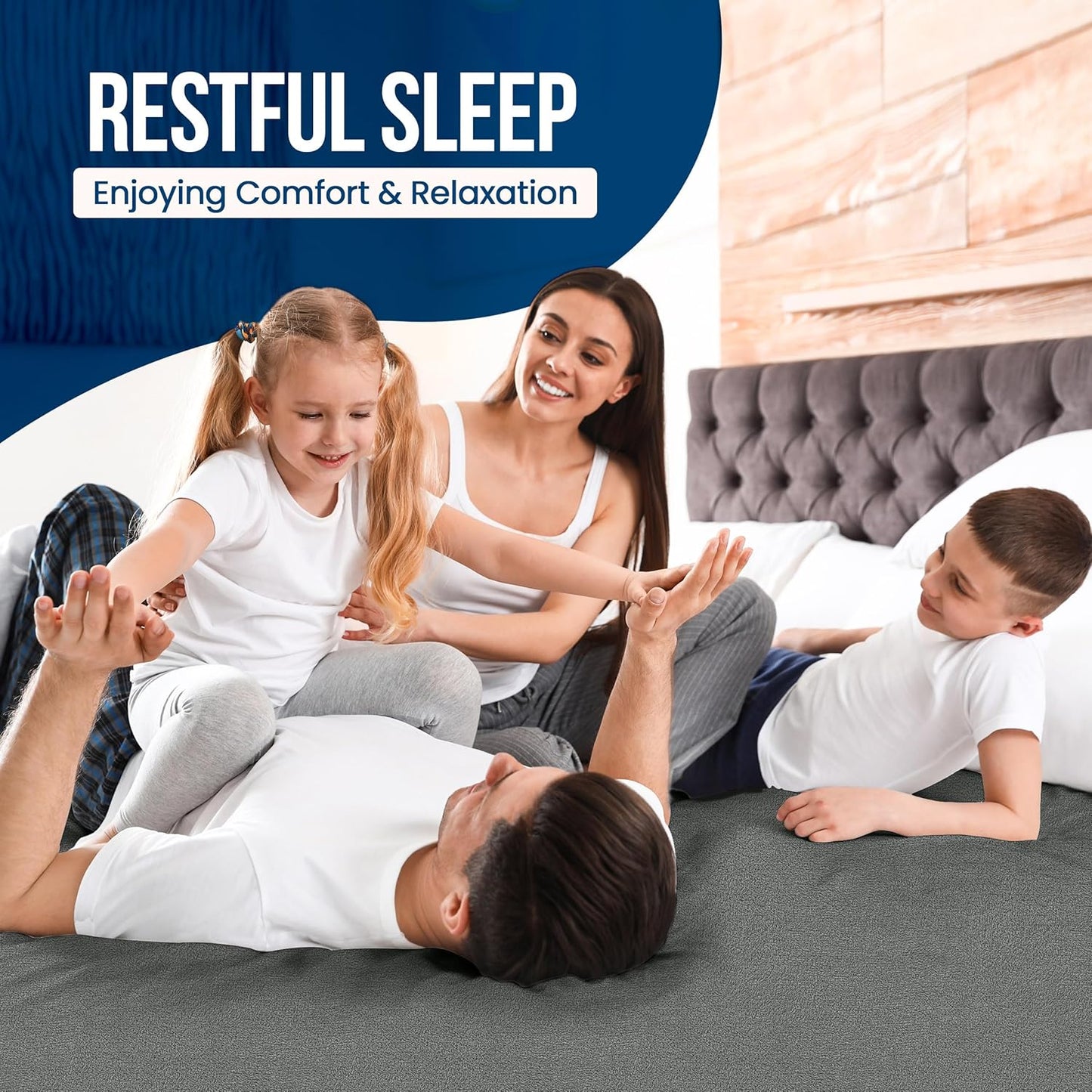 Twin Size Mattress Protector Waterproof, Premium 200 GSM Terry Mattress Cover, Soft & Breathable Bed Cover, Fitted Sheet Style Stretchable Deep Pockets 15" by Utopia Bedding (White)