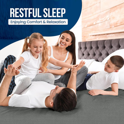 Twin Size Mattress Protector Waterproof, Premium 200 GSM Terry Mattress Cover, Soft & Breathable Bed Cover, Fitted Sheet Style Stretchable Deep Pockets 15" by Utopia Bedding (White)