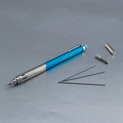 Pentel Arts GraphGear 300 Mechanical Pencil, (0.3mm) Extra-fine line, Orange Barrel, w/small block eraser + 1 lead tube