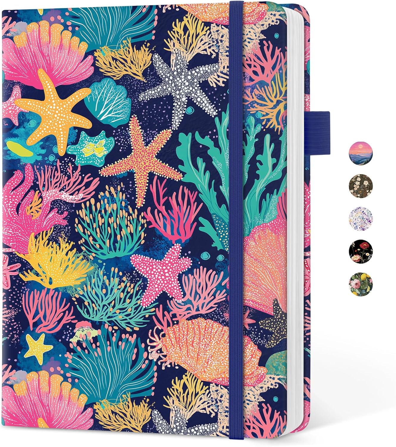 Taja Aesthetic Lined Journal for Women, Pretty 6" x 8" Notebook for Work & Note with 160 College Ruled Pages, Hardcover Leather Notebook for Journaling, Note Taking, Bible Study, Hummingbird