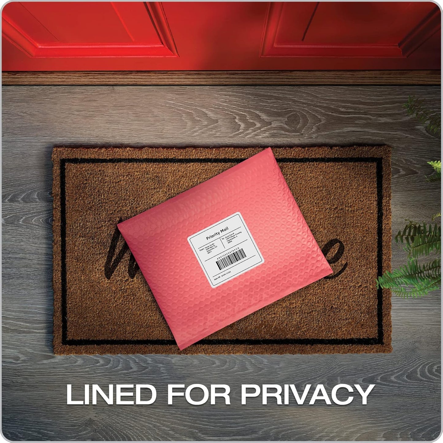 Quality Park Bubble Mailers, 8.5 x 11 Shipping Envelopes, Water Resistant White Poly Padded Envelopes, Redi-Strip Peel Off Closure, 25/Box (QUA85859)