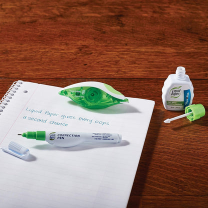 Paper Mate Liquid Paper DryLine Grip Correction Tape | Assorted Colours | Box of 12