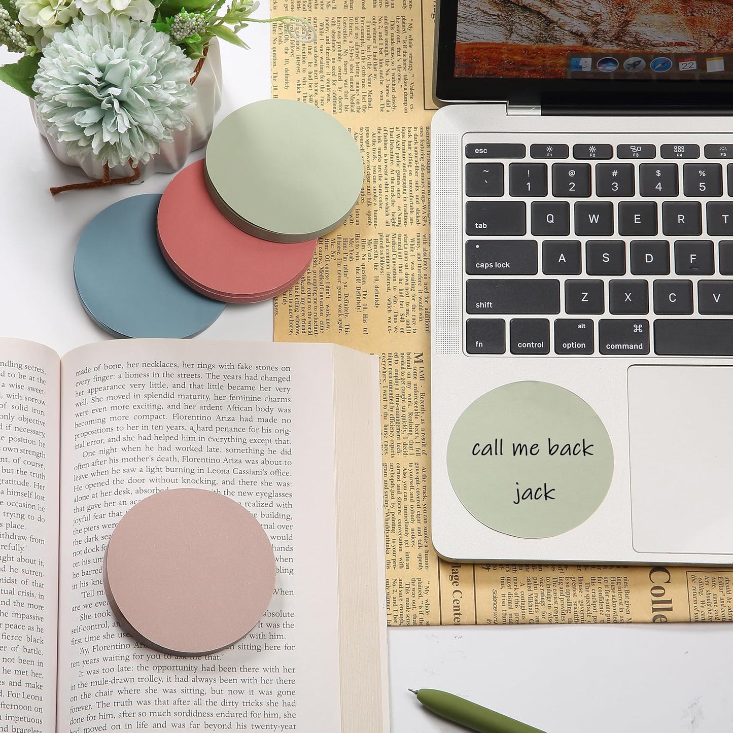 Mr. Pen- Round Sticky Notes, 2.8" Diameter, 12 Pads, 720 Sheets, Morandi Color, Sticky Notes Bulk, Self-Stick Note Pads, Perfect for Office, School, Home, Study & Organization