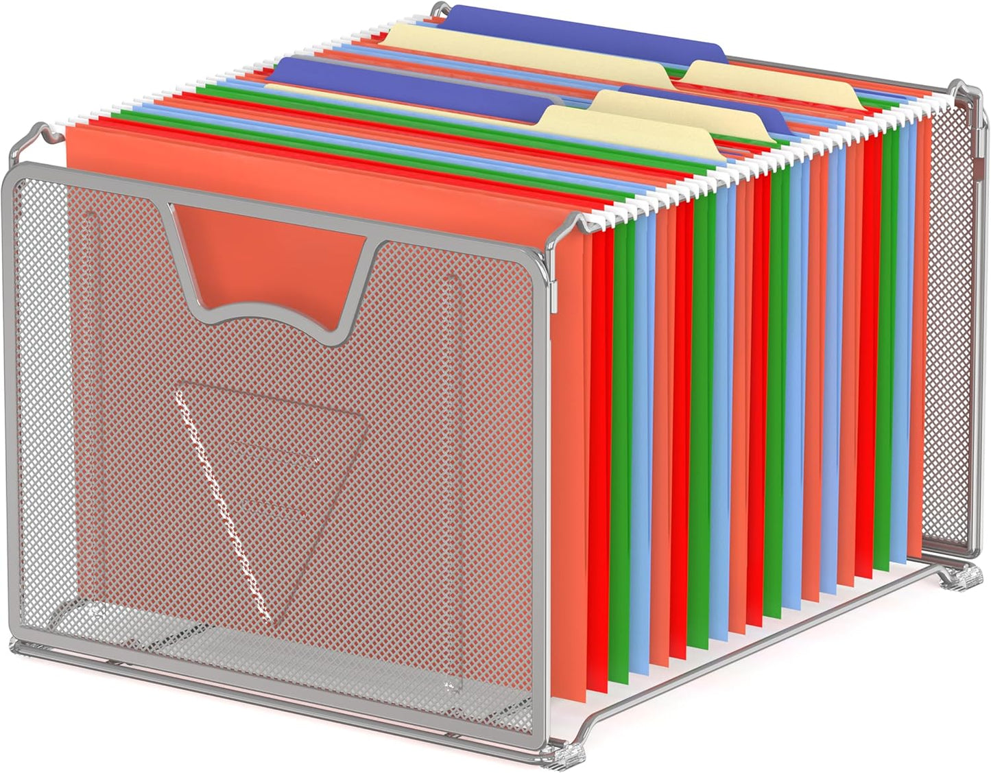 Simple Houseware Mesh Hanging File Folder Organizer, Black