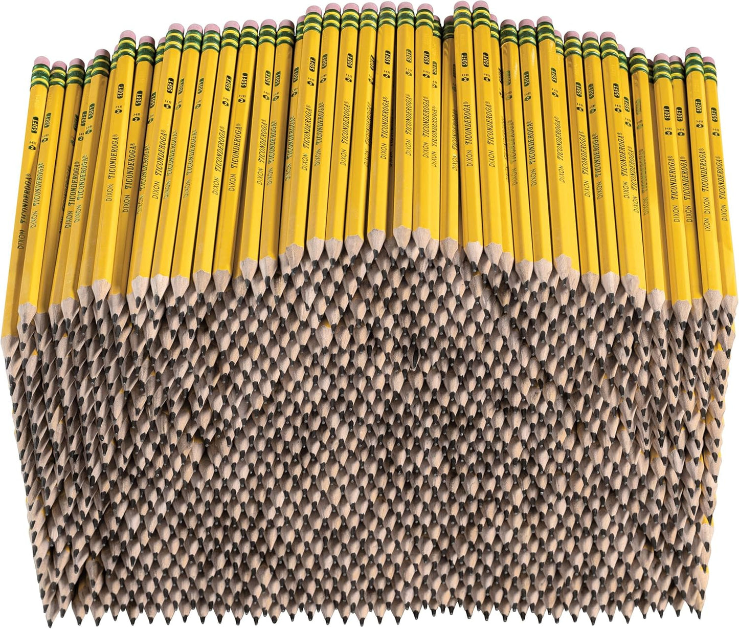 Ticonderoga Wood-Cased Pencils, Pre-Sharpened, 2 HB Soft, Yellow, 72 Count