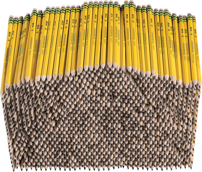 Ticonderoga Wood-Cased Pencils, Pre-Sharpened, 2 HB Soft, Yellow, 72 Count