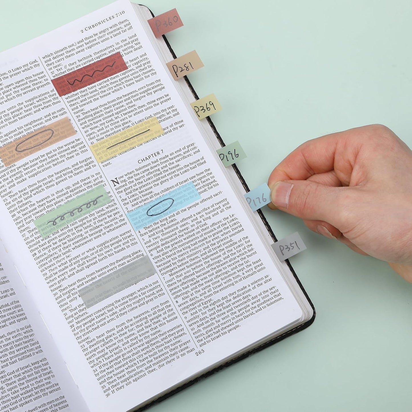 Mr. Pen- Sticky Notes Set, 410 Pack, Ruled, Dotted & Blank Notes with 150 Index Tabs, Divider Sticky Pads for Bible Study, Office, School, Planning, Journaling & Organization
