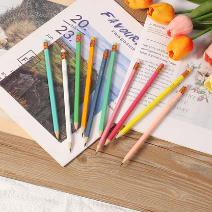 Mr. Pen- Pencils #2 HB, 10 Pack, Black Lead, Vibrant Wooden Barrels, Pencils Set for Gift