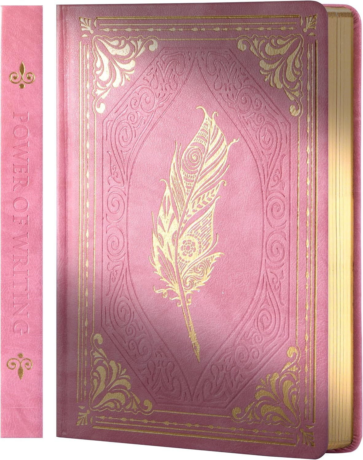 CAGIE 320 Pages Thick Hardcover Journaling Notebooks Vintage Leather Journal for Women Men A5 College Ruled Journals for Writing with Gift Box, 5.7 x 8.3 in, Blue