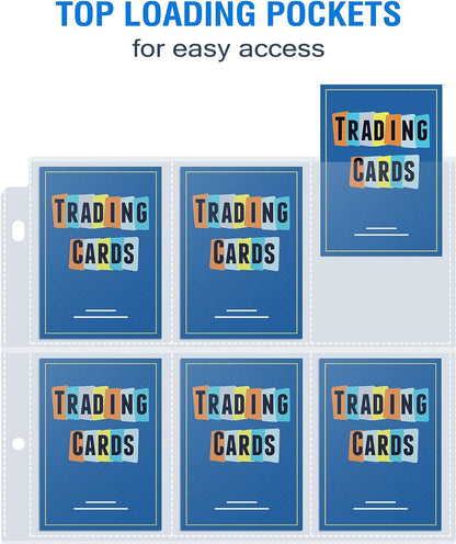 36 Pack 9 Pocket Page Protectors, Sooez Double Sided Trading Card Sleeves for 3 Ring Binder, Baseball Cards Holder, Protective Pages Sheets for Binders Album, Fit for Collectible Games, Sports Cards