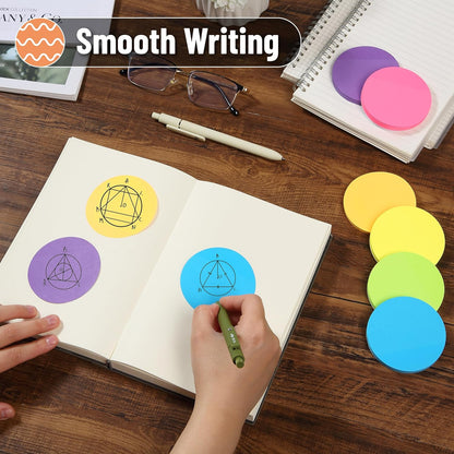 Mr. Pen- Round Sticky Notes, 2.8" Diameter, 12 Pads, 720 Sheets, Morandi Color, Sticky Notes Bulk, Self-Stick Note Pads, Perfect for Office, School, Home, Study & Organization