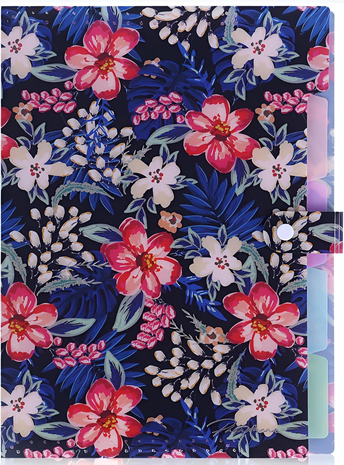Forest Series Expanding File Folder Stylish Funky Cute Retro Document Organizer with Natural Scenes for Students,Teachers & Freelancers - Blue Butterfly