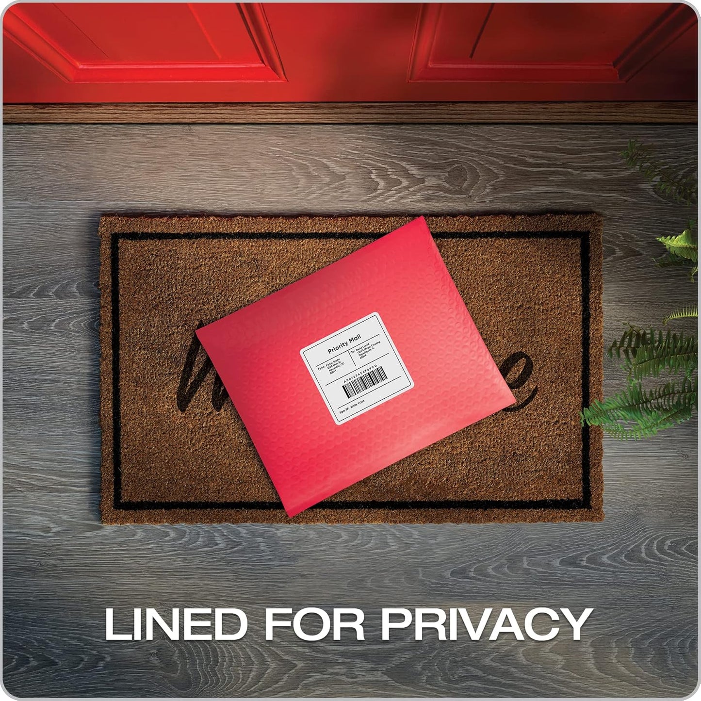 Quality Park Bubble Mailers, 8.5 x 11 Shipping Envelopes, Water Resistant White Poly Padded Envelopes, Redi-Strip Peel Off Closure, 25/Box (QUA85859)