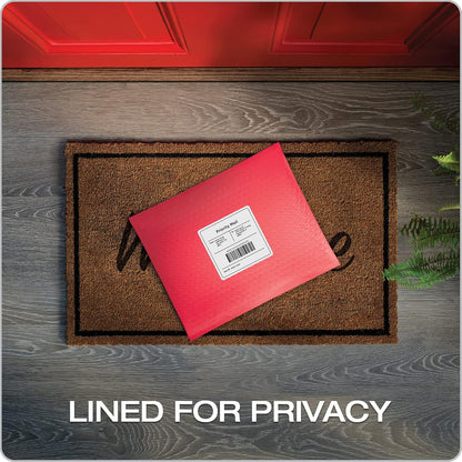 Quality Park Bubble Mailers, 8.5 x 11 Shipping Envelopes, Water Resistant White Poly Padded Envelopes, Redi-Strip Peel Off Closure, 25/Box (QUA85859)