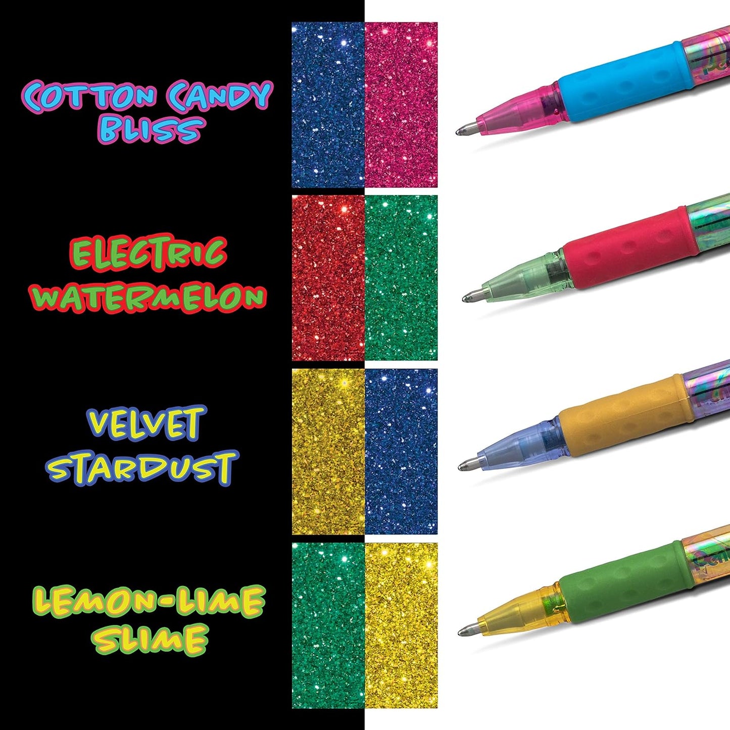 Pentel Sparkle Pop Metallic Gel Pen, (1.0mm) Bold Line, Assorted Colors, Pack of 8 (K91BP8M)