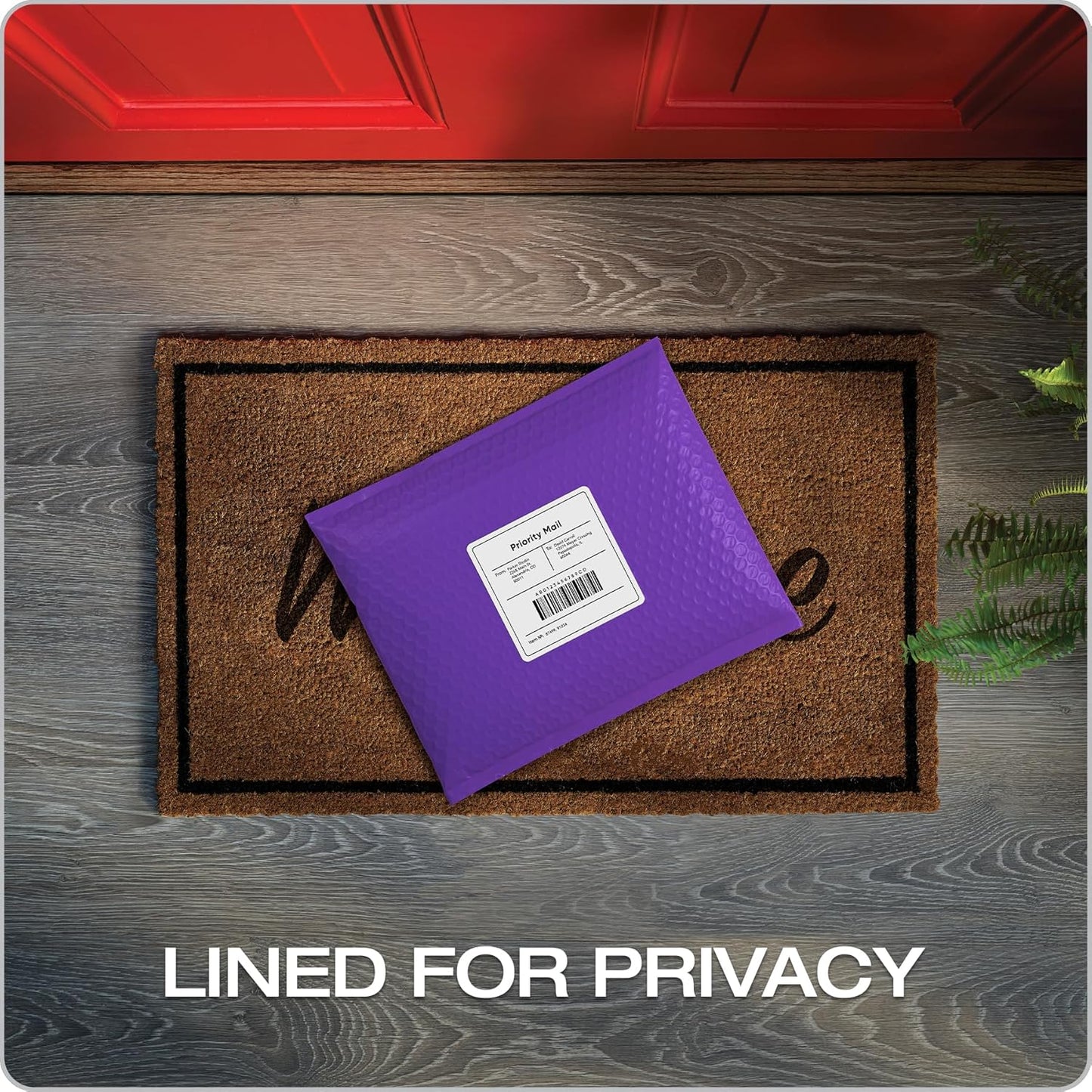 Quality Park Bubble Mailers, 8.5 x 11 Shipping Envelopes, Water Resistant White Poly Padded Envelopes, Redi-Strip Peel Off Closure, 25/Box (QUA85859)