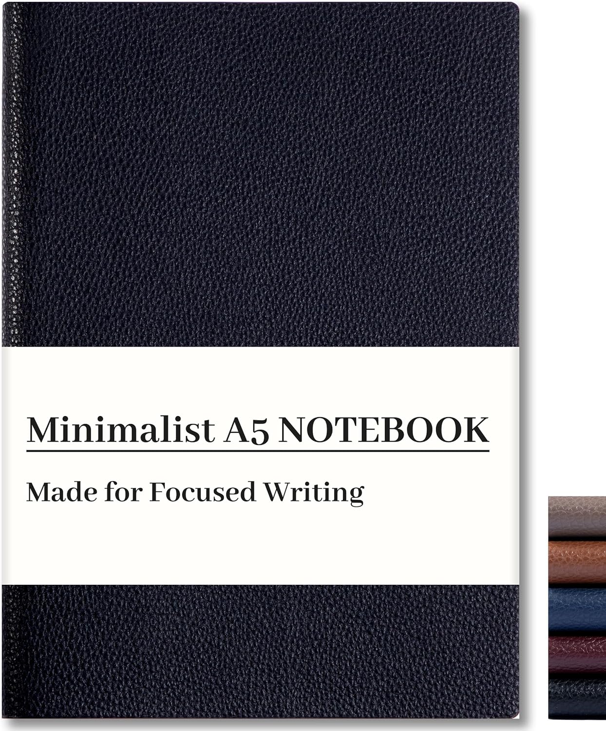 CAGIE Lined Journal Notebook for Men & Women,176 Pages A5 Medium Size, Softcover Leather Journals for Writing, College Ruled Notebook for Work & School, 100 GSM Thick Paper (5.7'' x 8.3'') (Burgundy)