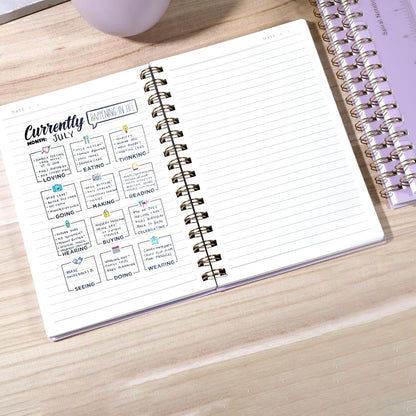 Yoment Graph Paper Spiral Notebook A5 Graphing Notebook 160 Pages Graph Paper Notebook Spiral Bound Waterproof Plastic Hardcover Spiral Journal 5x7 Grid Notebooks for Note Taking,Black