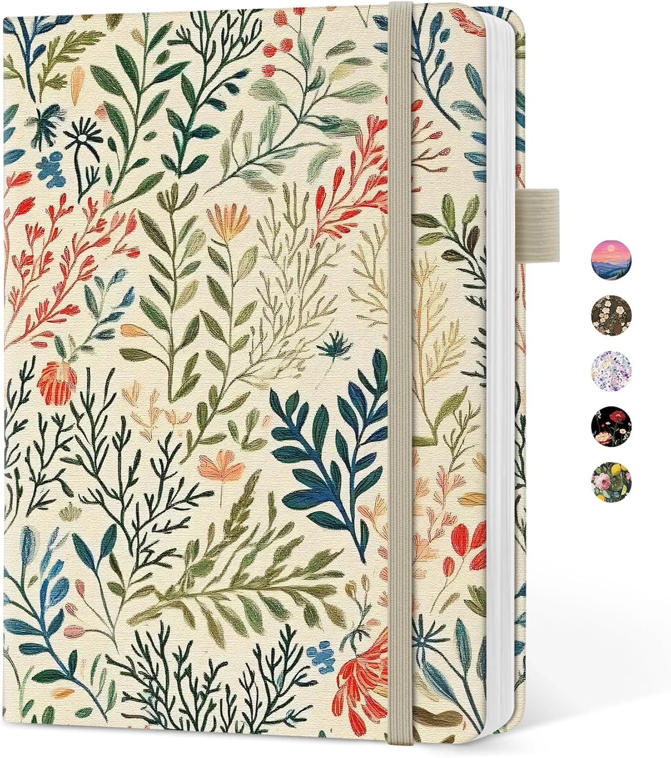 Taja Aesthetic Lined Journal for Women, Pretty 6" x 8" Notebook for Work & Note with 160 College Ruled Pages, Hardcover Leather Notebook for Journaling, Note Taking, Bible Study, Hummingbird