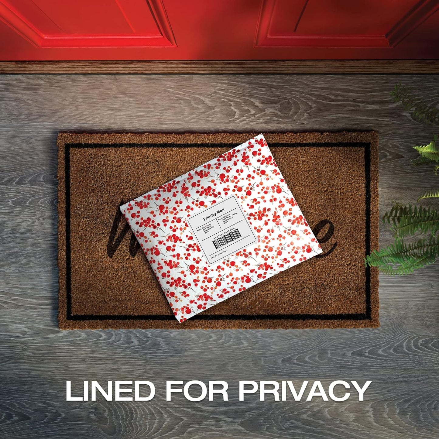 Quality Park Bubble Mailers, 8.5 x 11 Shipping Envelopes, Water Resistant White Poly Padded Envelopes, Redi-Strip Peel Off Closure, 25/Box (QUA85859)