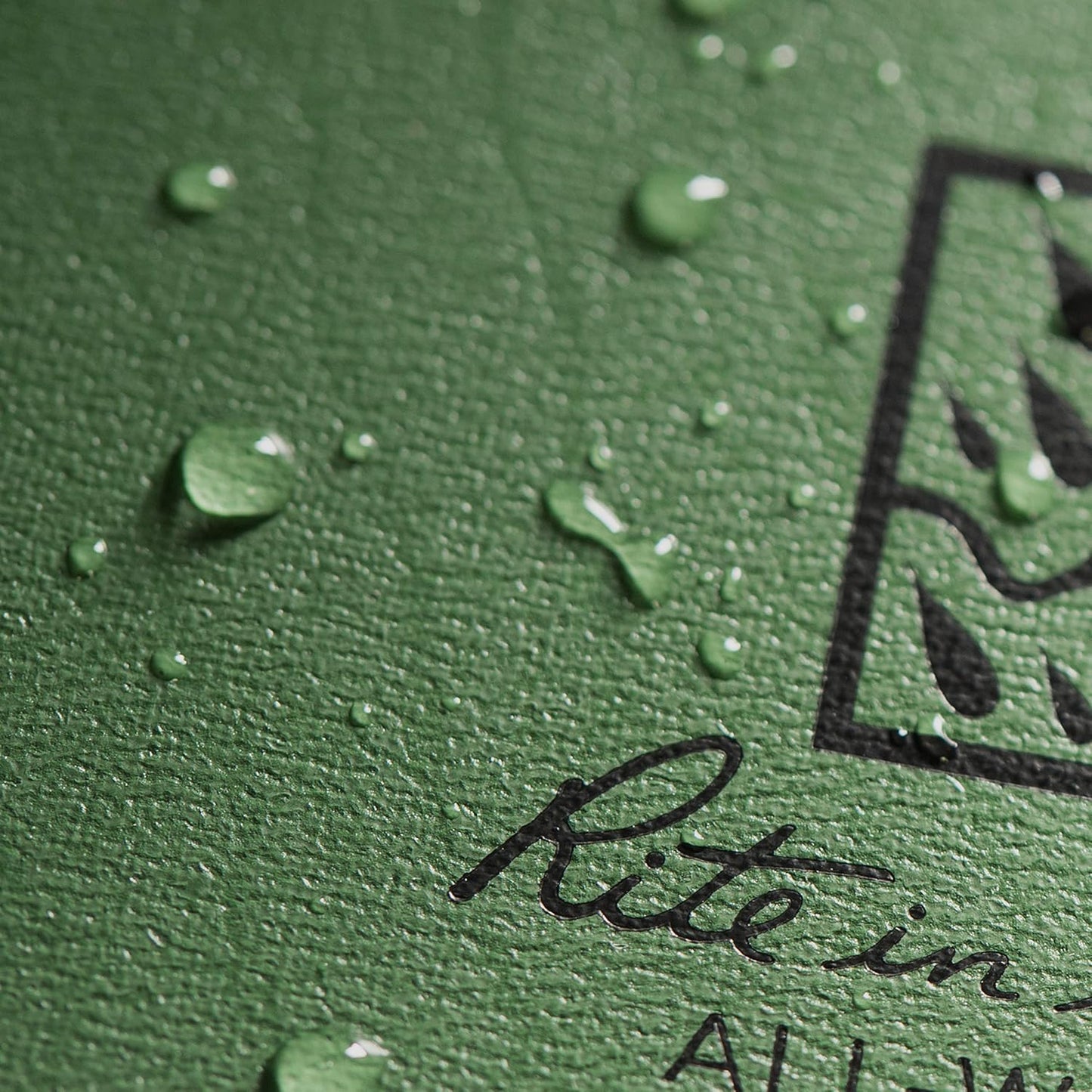 Rite in the Rain Weatherproof Hard Cover Notebook, 4.25" x 6.75", Green Cover, Universal Pattern (No. 970F-M)