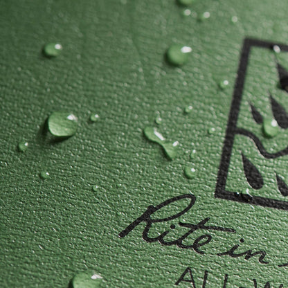 Rite in the Rain Weatherproof Hard Cover Notebook, 4.25" x 6.75", Green Cover, Universal Pattern (No. 970F-M)
