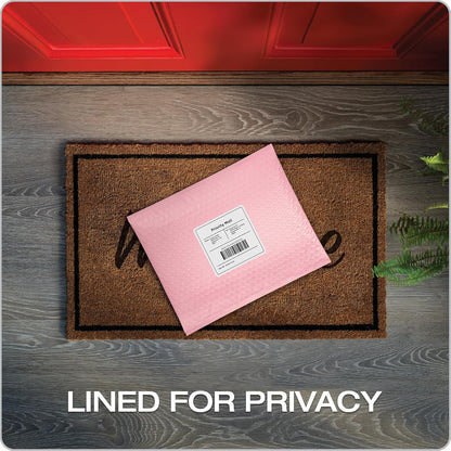 Quality Park Bubble Mailers, 8.5 x 11 Shipping Envelopes, Water Resistant White Poly Padded Envelopes, Redi-Strip Peel Off Closure, 25/Box (QUA85859)