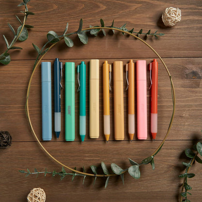 BLIEVE - Aesthetic Highlighters and Gel Pens With Soft Ink and Chisel Tip, Bible Highlighters and Pens No Bleed, Dry Fast Easy to Hold, for Bible Journaling Planner School Supplies (MORANDI)