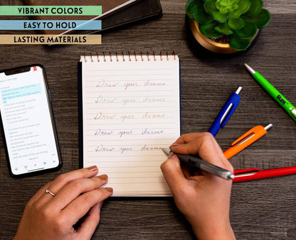 BLIEVE - Aesthetic Highlighters and Gel Pens With Soft Ink and Chisel Tip, Bible Highlighters and Pens No Bleed, Dry Fast Easy to Hold, for Bible Journaling Planner School Supplies (MORANDI)