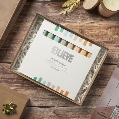 BLIEVE Aesthetic Cute Highlighters No Bleed Through, Dual Tip 8 Pack, Pastel Colors For Bible & Journaling