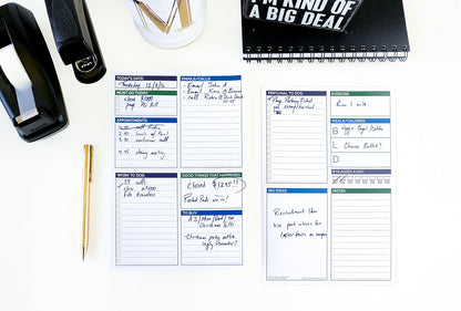 bloom daily planners Pocket Pad - To Do List Notepad for Work -Undated Tear-Off Organizer for Goals, Tasks, Notes - Double Sided Daily Planning Pad, 80 Sheets - 6” x 9”
