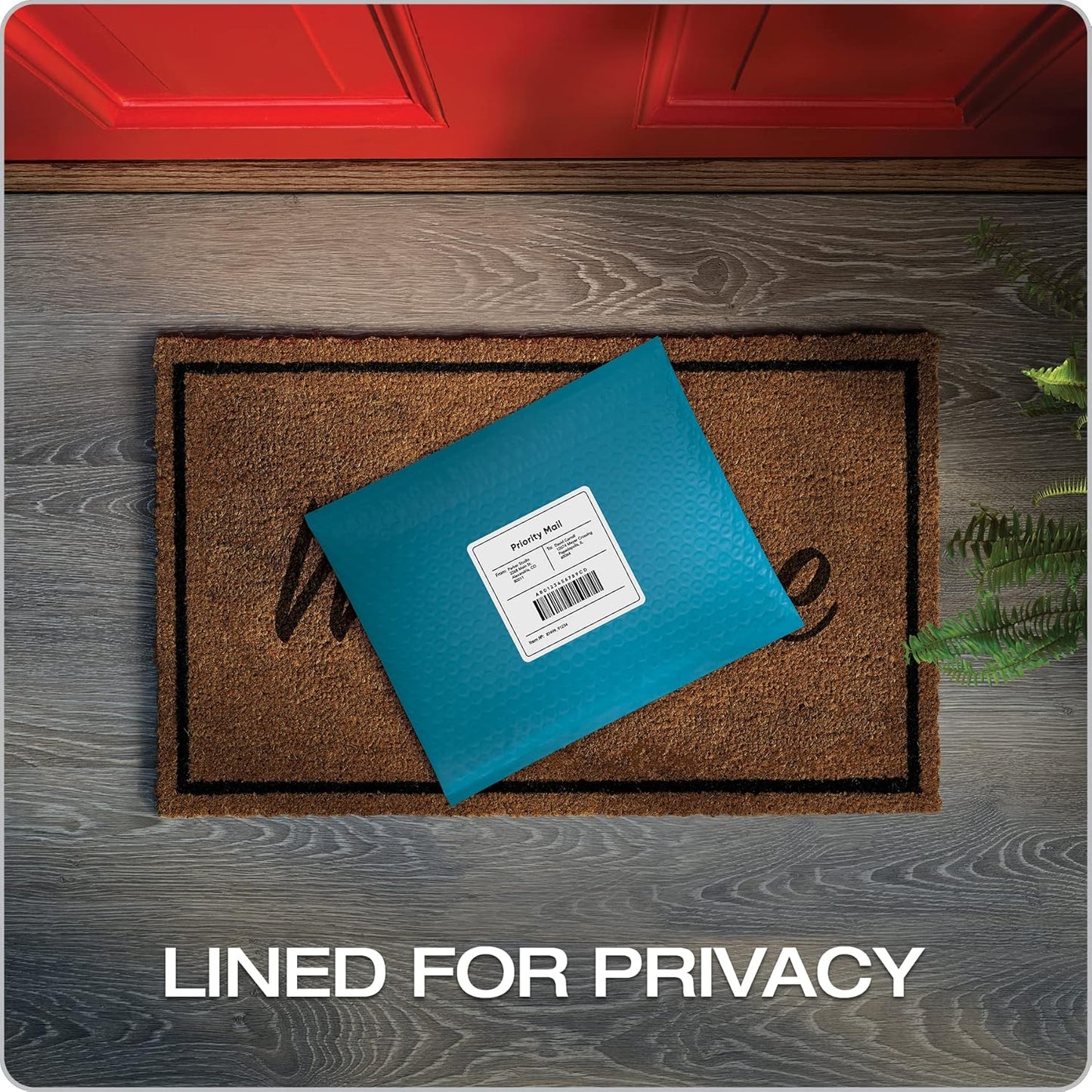 Quality Park Bubble Mailers, 8.5 x 11 Shipping Envelopes, Water Resistant White Poly Padded Envelopes, Redi-Strip Peel Off Closure, 25/Box (QUA85859)