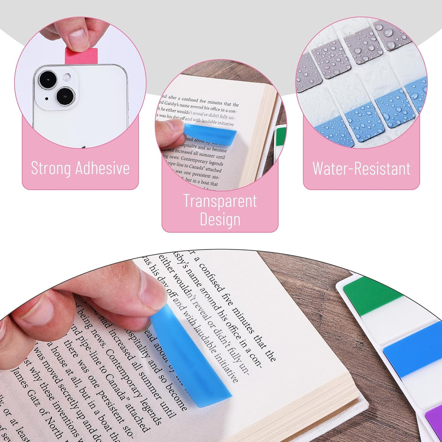 Mr. Pen- Sticky Index Tabs, 240 Pcs, Vibrant Sticky Tabs for Notebooks, Page Markers, Page Tabs for Binders, Page Tabs Sticky Tabs for Books, Notebook Tabs, Book Sticky Tabs for Notebooks