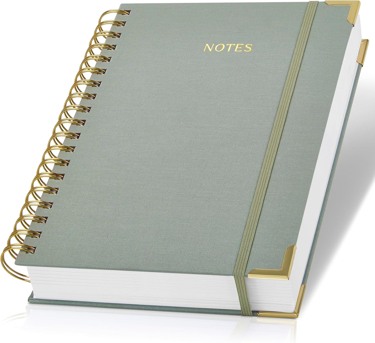 Aesthetic Thick Spiral Notebook Journal For Women in B5 Format - Modern Linen Hardcover College Ruled Note Book With 300 Lined Pages - Perfect For Writing And Staying Organized at Work or School